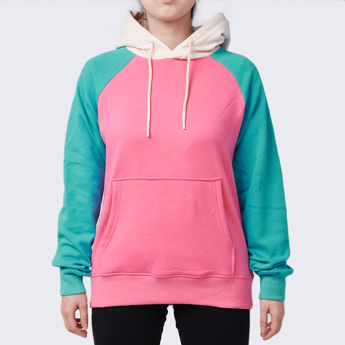 Color Block Human Hoodies