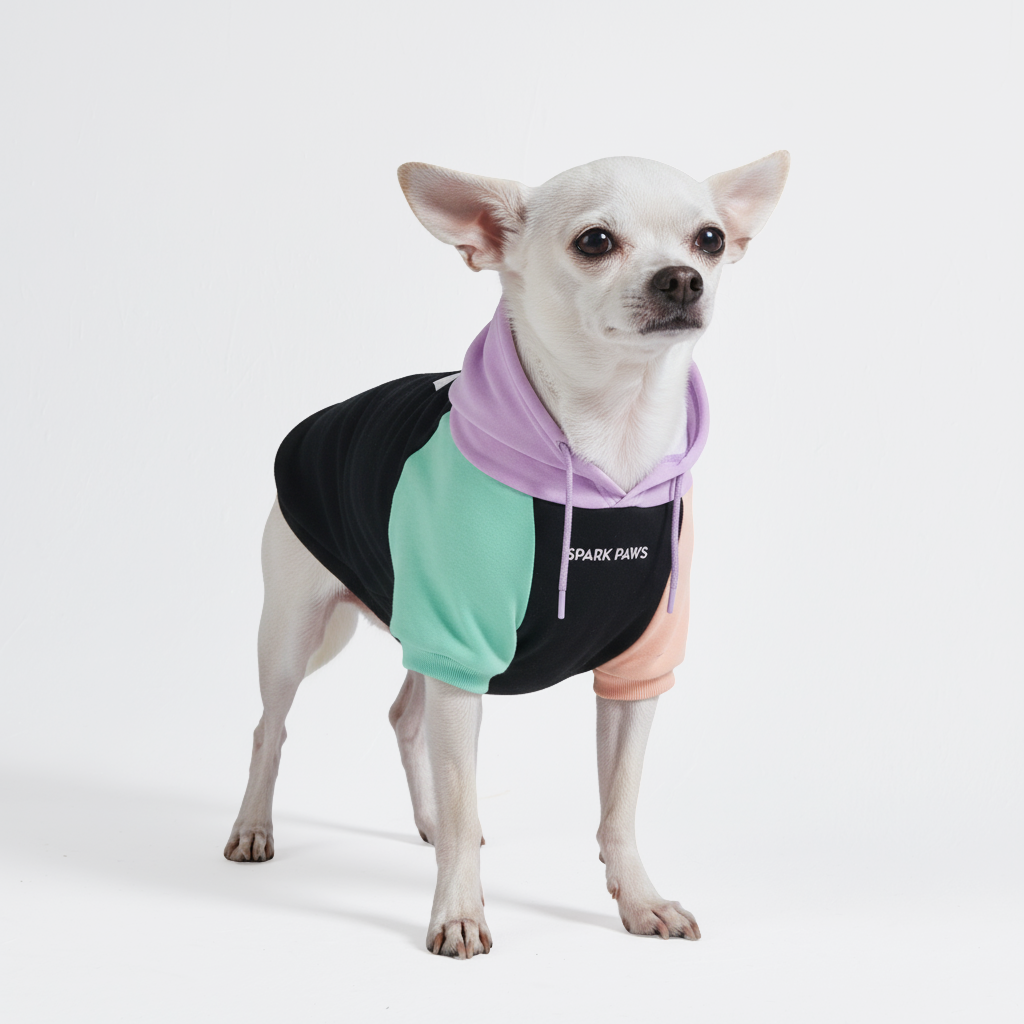 Color Block Dog Hoodies