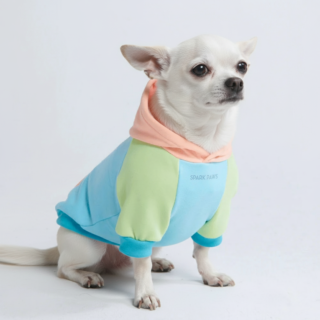 Color Block Dog Hoodies