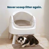 Wumarts Autoscooper 11 Open-Top Self-Cleaning Cat Litter Box，Odor-Free Waste Disposal includes Trash Bags