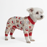 Dog Christmas Pajama - Santa and Rudolph