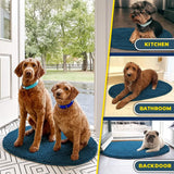 Wumarts Mat® Super Absorbent Microfiber Dog Door Oval Mat