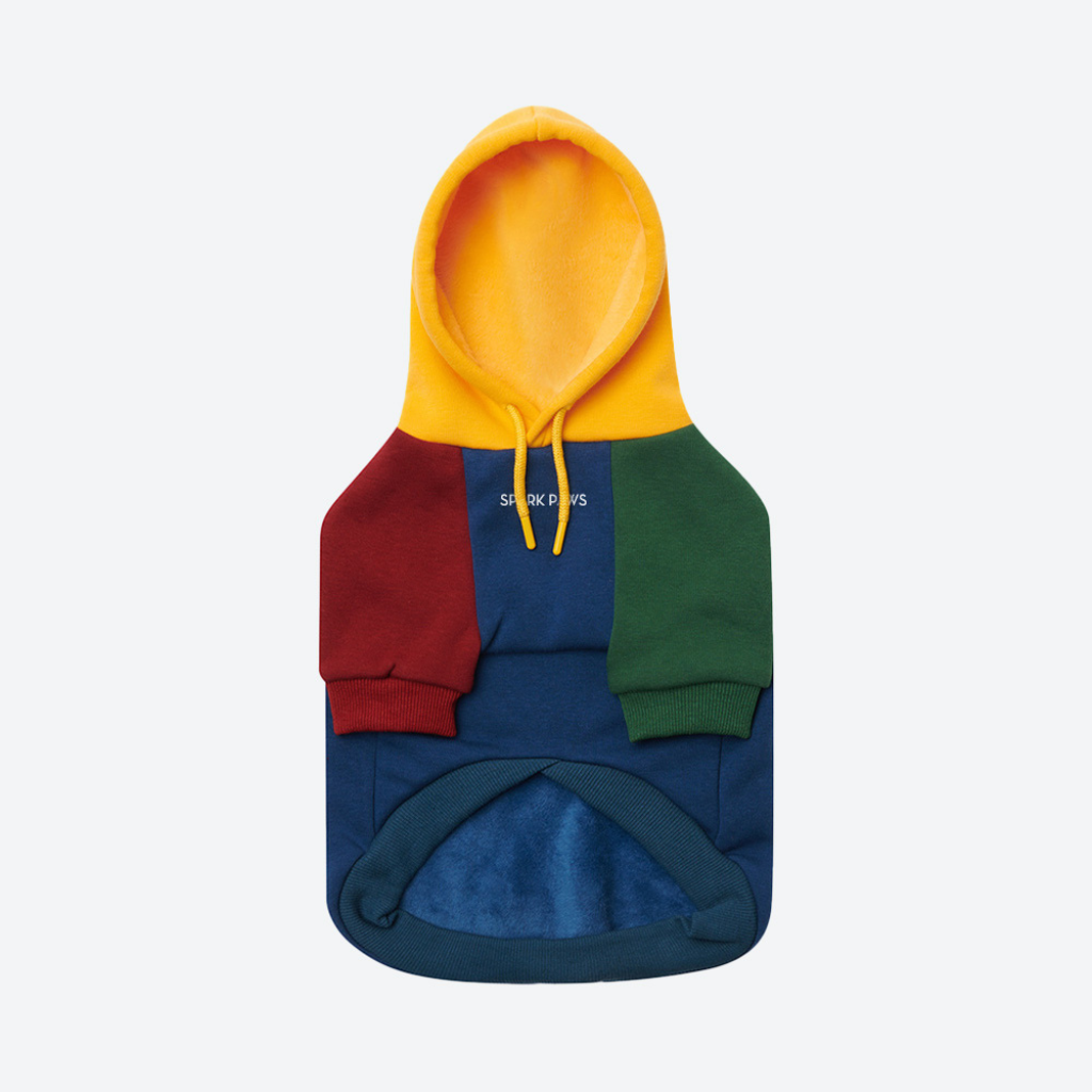 Color Block Dog Hoodies