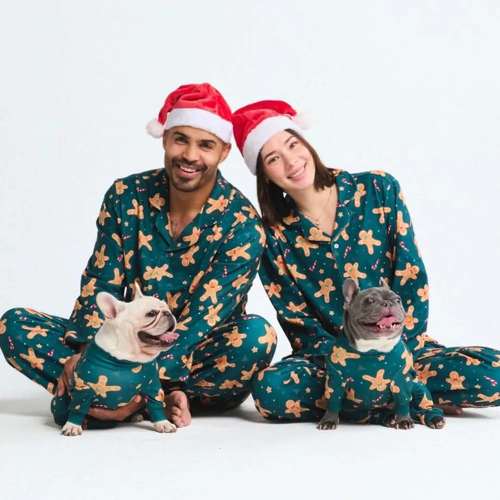 Dog Christmas Pajama - Gingerbread Man