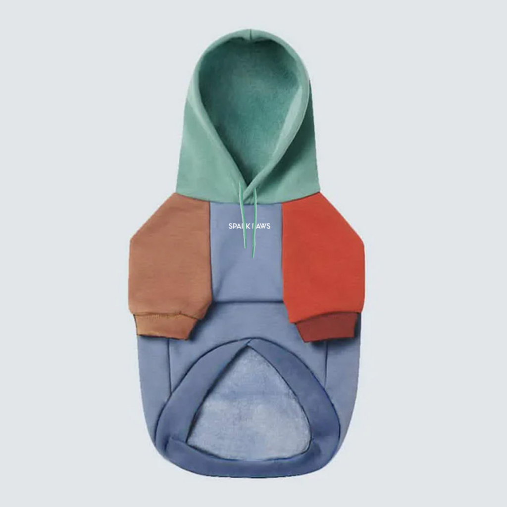 Color Block Dog Hoodies