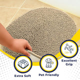 Wumarts Mat® Super Absorbent Microfiber Dog Door Oval Mat
