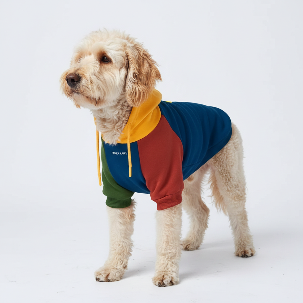 Color Block Dog Hoodies