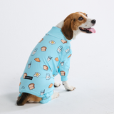 Dog Pajama - Breakfast Blue