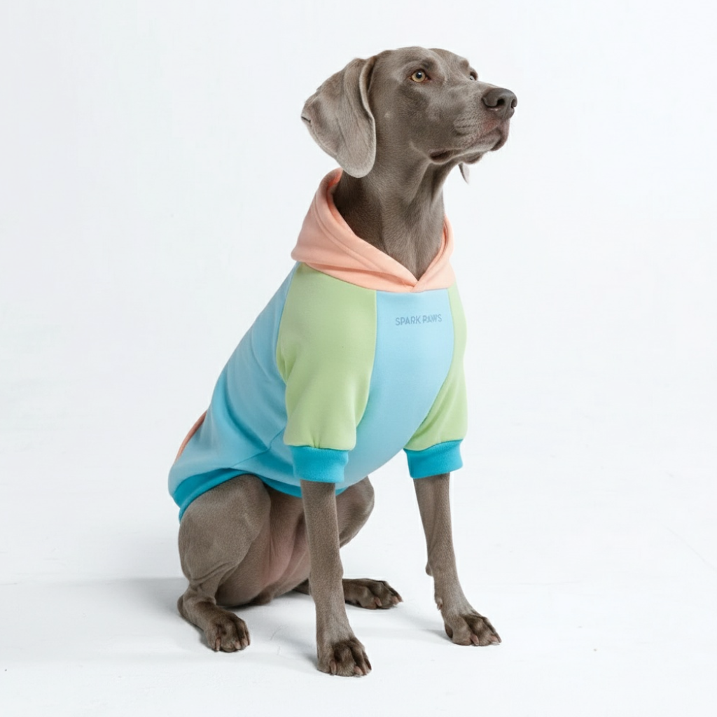 Color Block Dog Hoodies