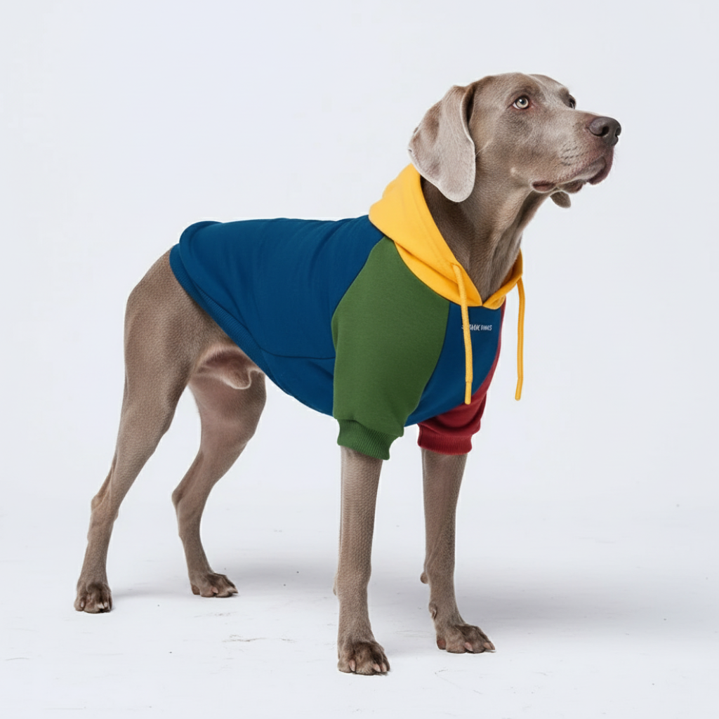 Color Block Dog Hoodies