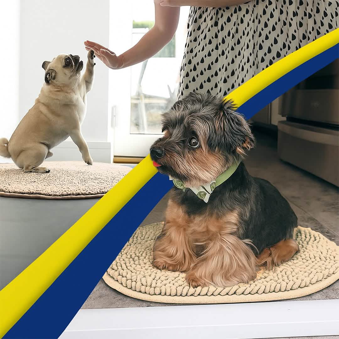 Wumarts Mat® Super Absorbent Microfiber Dog Door Oval Mat