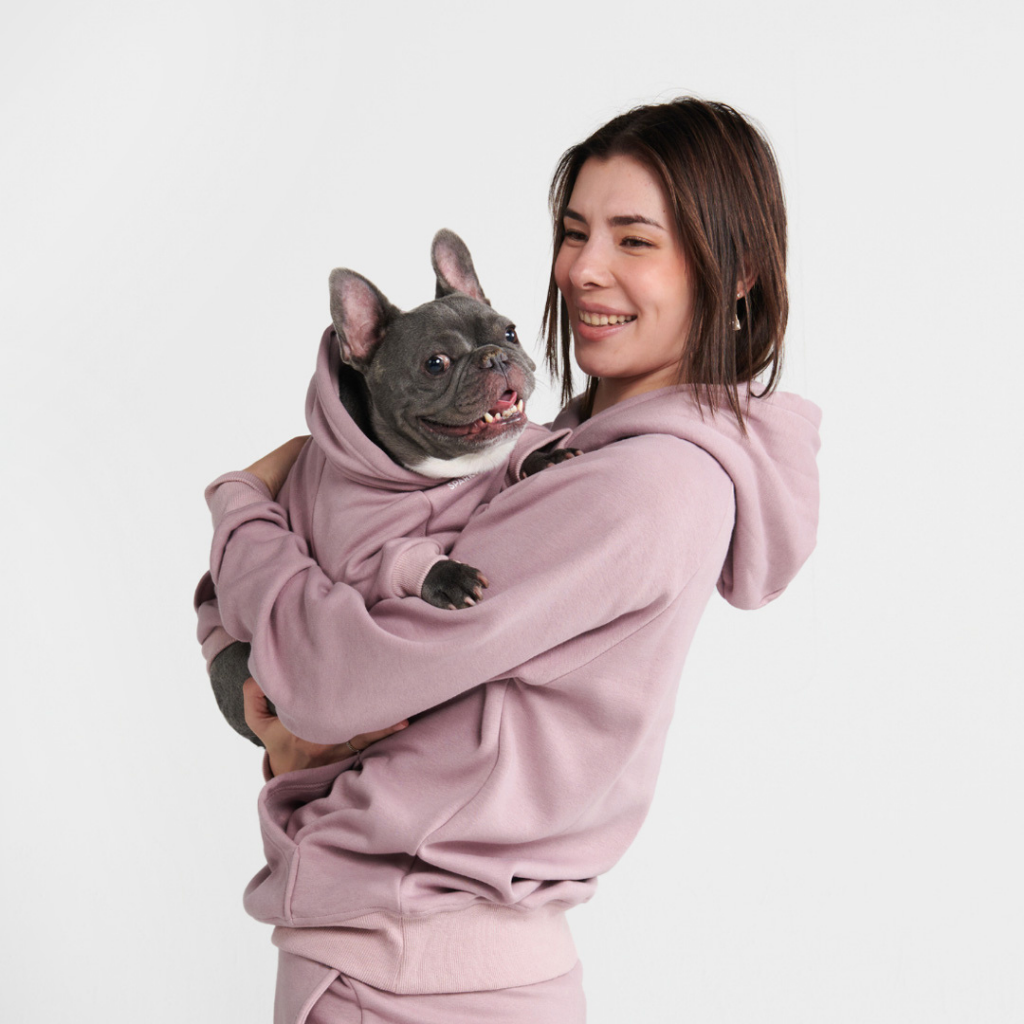 Essential Dog Hoodie - Purple Taupe