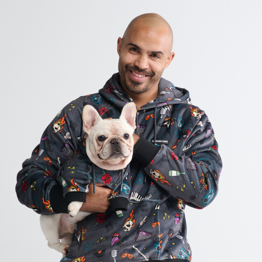 Rock and Roll Dog Hoodie