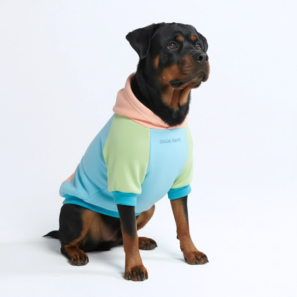 Color Block Dog Hoodies