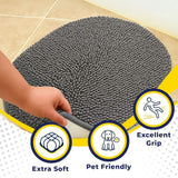 Wumarts Mat® Super Absorbent Microfiber Dog Door Oval Mat