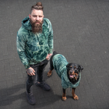 Velvet Dog Hoodie - Emerald Green