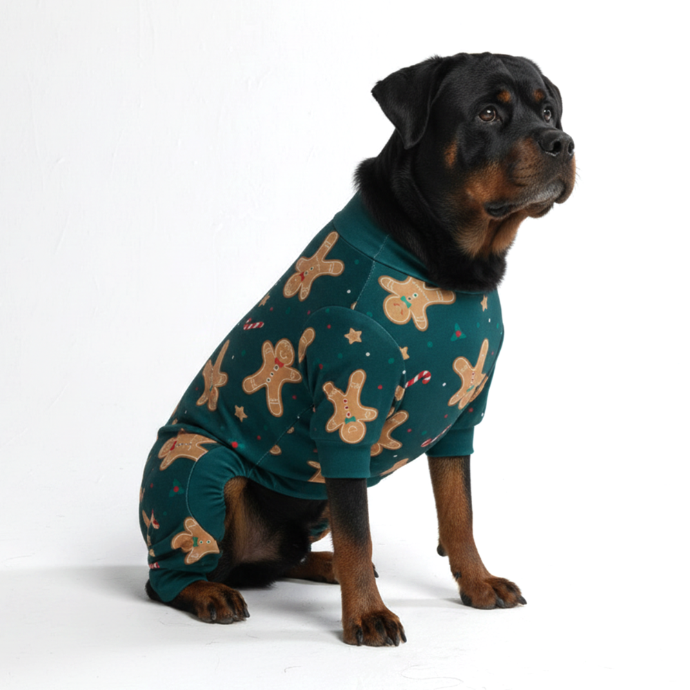 Dog Christmas Pajama - Gingerbread Man