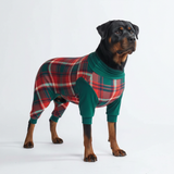 Dog Pajama - Green and Red Plaid