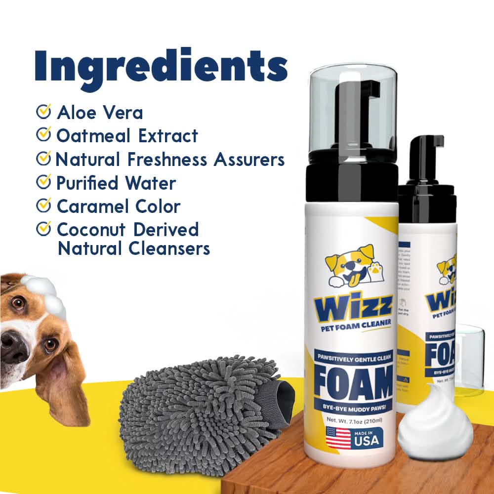 Wizz : Pet Natural Foam Cleaner - 7 oz