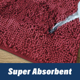 Wumarts Mat® Bathroom Rugs set, Bath Mats (20”x30”) with U Shaped Toilet Mat (20”x20”)