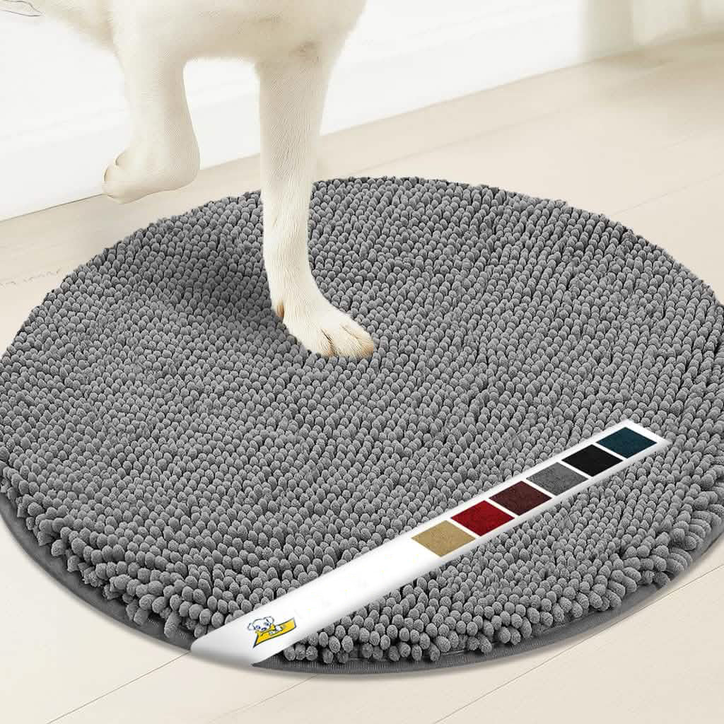 Wumarts Mat® Super Absorbent Microfiber Dog Door Round Mat