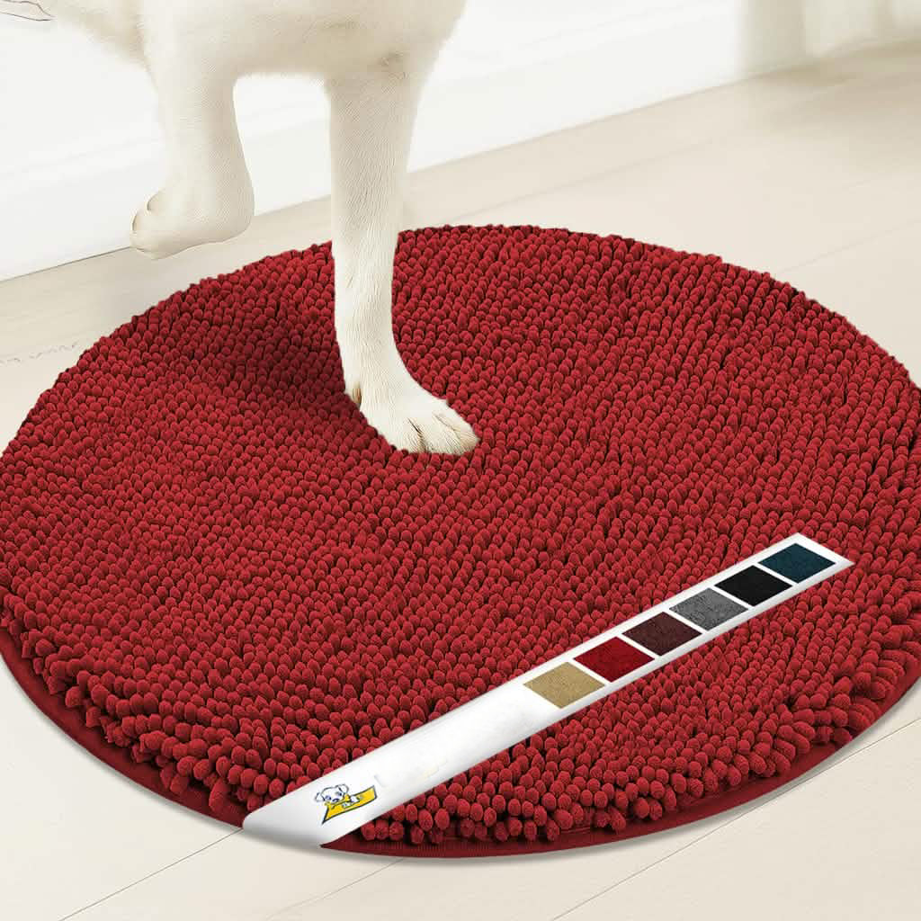 Wumarts Mat® Super Absorbent Microfiber Dog Door Round Mat