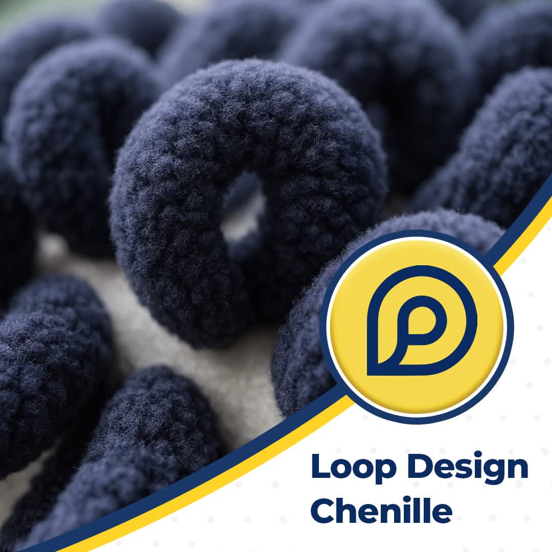 Wumarts Mat® Horizontal Loop Design Super Absorbent Chenille Dog Door Mat for Wumarts Paws – Non-Slip, Machine Washable Indoor Entry Rug, Quick-Dry Pet Mat for Entryway