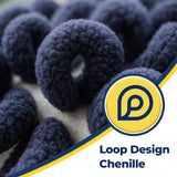 Wumarts Mat® Horizontal Loop Design Super Absorbent Chenille Dog Door Mat for Wumarts Paws – Non-Slip, Machine Washable Indoor Entry Rug, Quick-Dry Pet Mat for Entryway