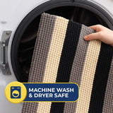 Wumarts Mat® Horizontal Loop Design Super Absorbent Chenille Dog Door Mat for Wumarts Paws – Non-Slip, Machine Washable Indoor Entry Rug, Quick-Dry Pet Mat for Entryway