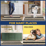 Wumarts Mat® Horizontal Loop Design Super Absorbent Chenille Dog Door Mat for Wumarts Paws – Non-Slip, Machine Washable Indoor Entry Rug, Quick-Dry Pet Mat for Entryway