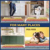 Wumarts Mat® Horizontal Loop Design Super Absorbent Chenille Dog Door Mat for Wumarts Paws – Non-Slip, Machine Washable Indoor Entry Rug, Quick-Dry Pet Mat for Entryway