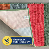 Wumarts Mat® Horizontal Loop Design Super Absorbent Chenille Dog Door Mat for Wumarts Paws – Non-Slip, Machine Washable Indoor Entry Rug, Quick-Dry Pet Mat for Entryway