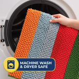 Wumarts Mat® Vertical Loop Design Super Absorbent Chenille Dog Door Mat for Wumarts Paws – Non-Slip, Machine Washable Indoor Entry Rug, Quick-Dry Pet Mat for Entryway