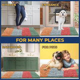 Wumarts Mat® Vertical Loop Design Super Absorbent Chenille Dog Door Mat for Wumarts Paws – Non-Slip, Machine Washable Indoor Entry Rug, Quick-Dry Pet Mat for Entryway