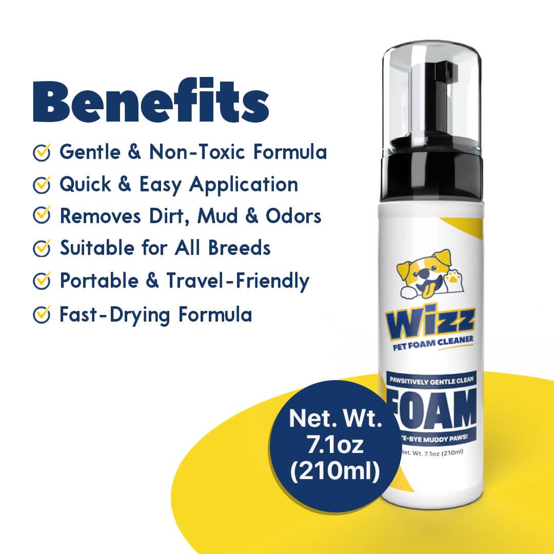 Wizz : Pet Natural Foam Cleaner - 7 oz