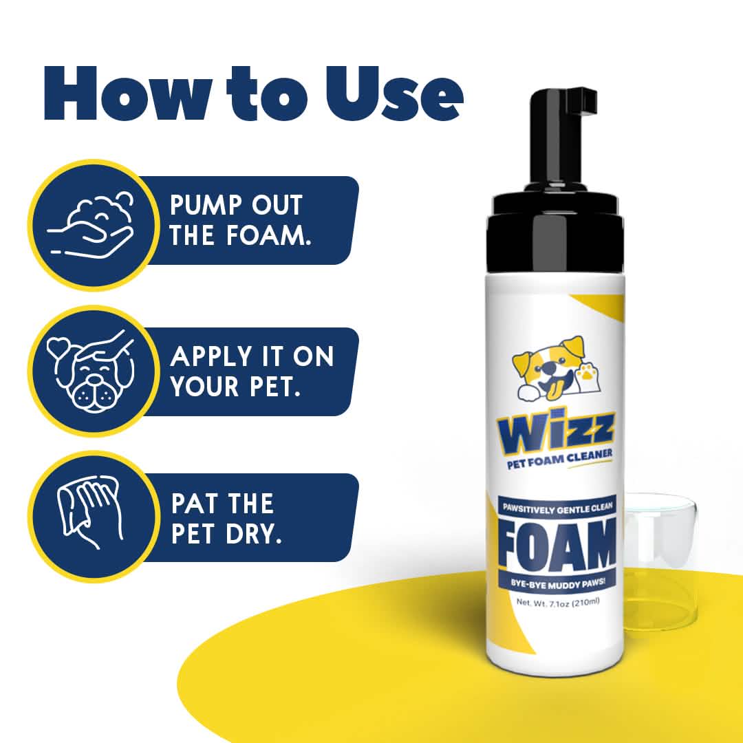 Wizz : Pet Natural Foam Cleaner - 7 oz