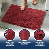 Wumarts Mat® Bathroom Rugs set, Bath Mats (20”x30”) with U Shaped Toilet Mat (20”x20”)