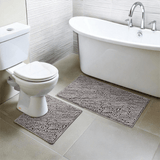 Wumarts Mat® Bathroom Rugs set, Bath Mats (20”x30”) with U Shaped Toilet Mat (20”x20”)