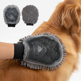 Wumarts Mat® Dog Washing Gloves – Dual-Sided Pet Grooming Mitt with TPR Brush & Chenille Microfiber – Dog Wash Mitt for Bathing, Shedding & Hair Removal – Pet Bath Gloves for All Coat Types