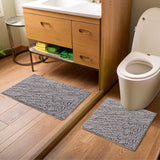 Wumarts Mat® Bathroom Rugs set, Bath Mats (20”x30”) with U Shaped Toilet Mat (20”x20”)