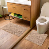 Wumarts Mat® Bathroom Rugs set, Bath Mats (20”x30”) with U Shaped Toilet Mat (20”x20”)