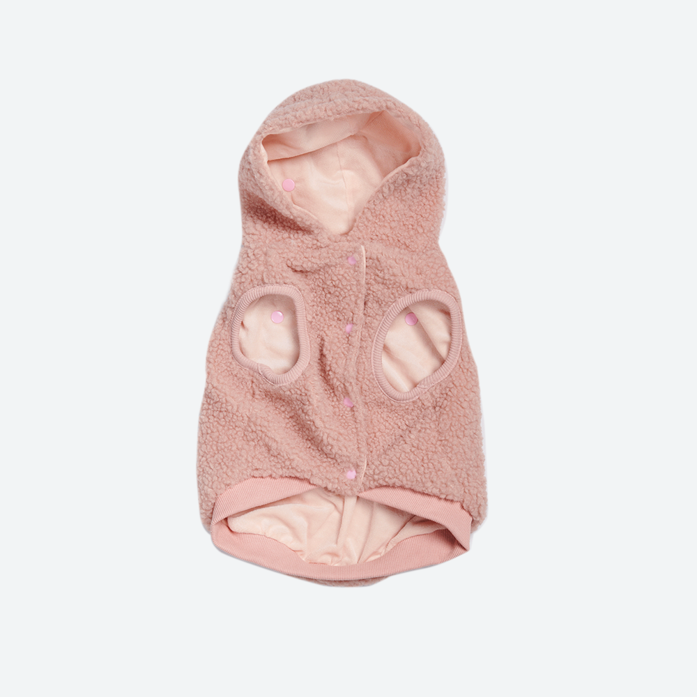 Teddy Sherpa Sweater - Pink