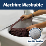 Wumarts Mat® Bathroom Rugs set, Bath Mats (20”x30”) with U Shaped Toilet Mat (20”x20”)