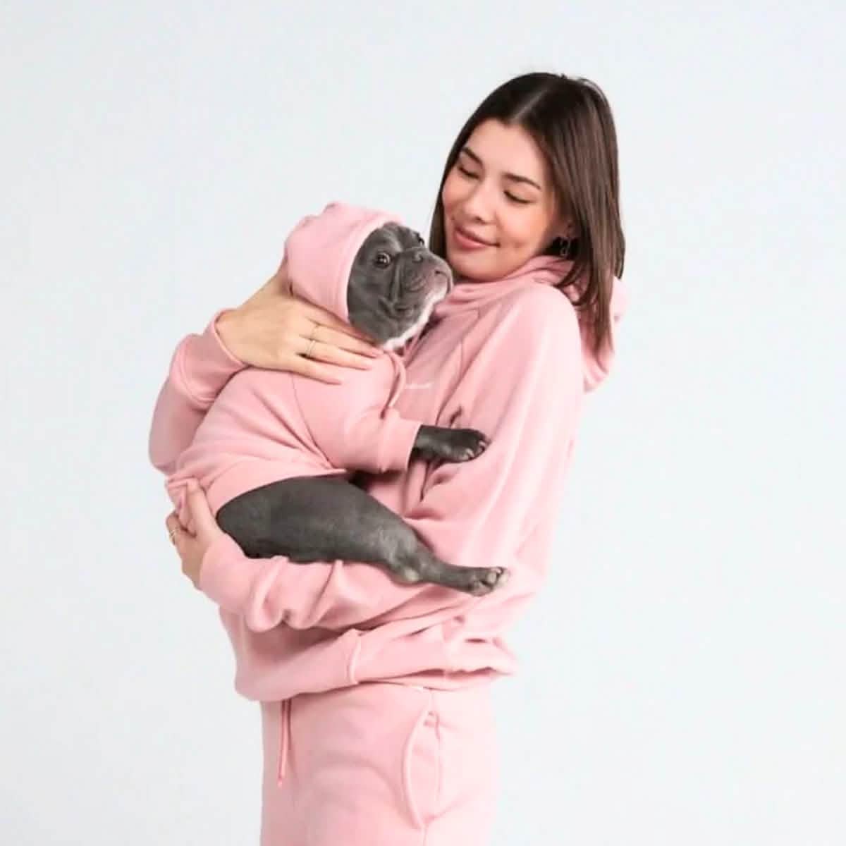 Essential Dog Hoodie - Dusty Pink