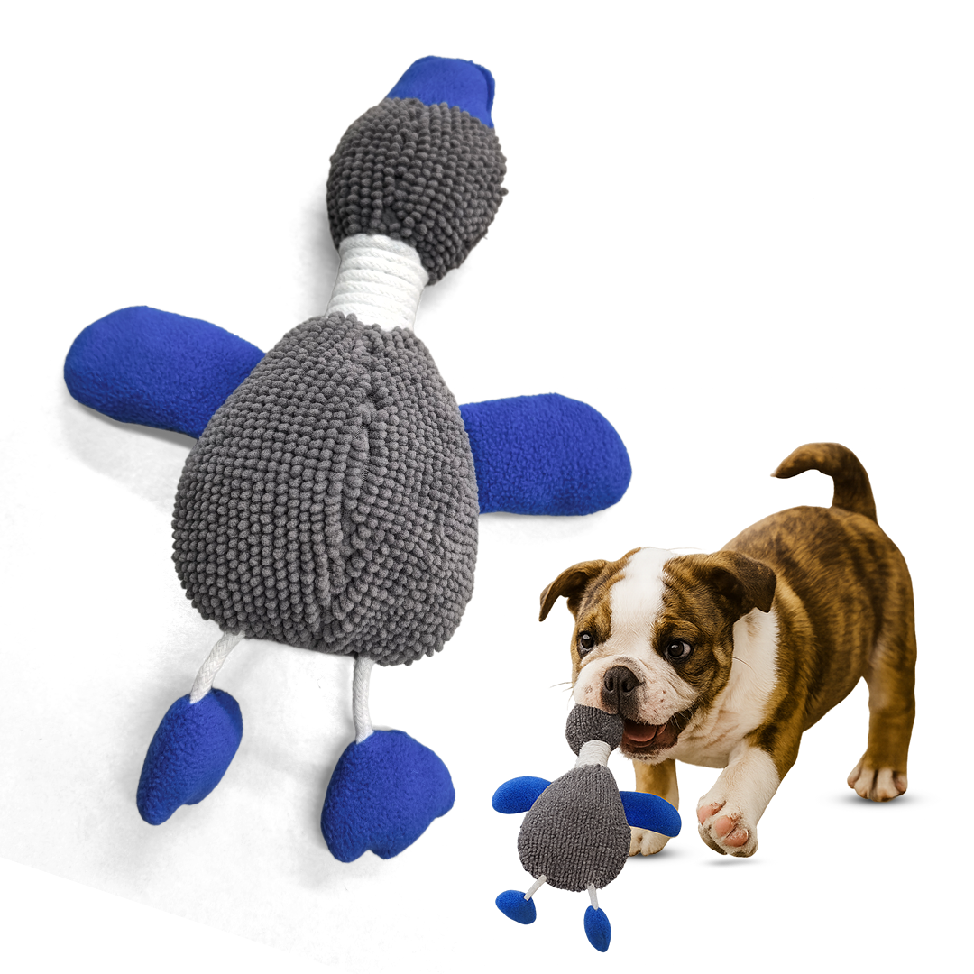 Wumarts Mat Duck Dog Toy for Indoor & Outdoor Play – Durable Chenille Plush Dog Toys for Aggressive Chewers, Safe & Fun for All Breeds